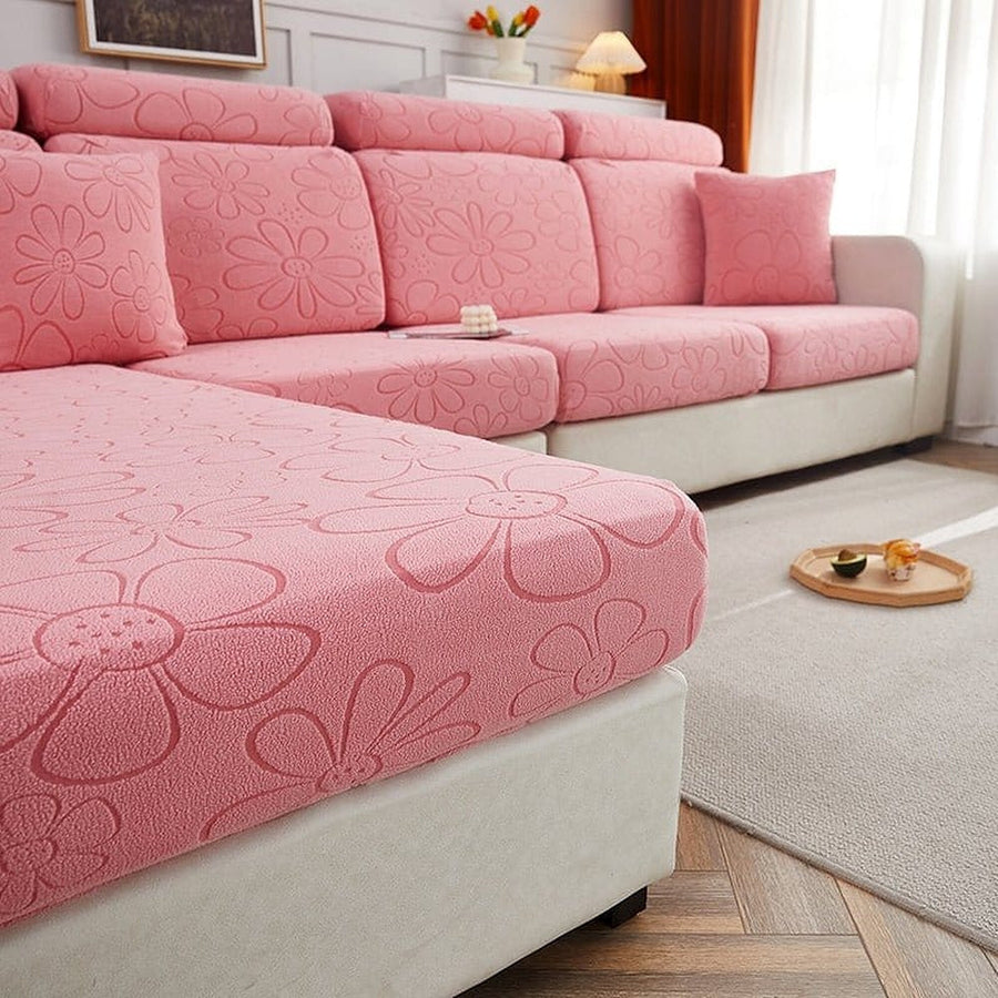 Sofa Cushion Cover – Corduroy Knit Compact – Soft Blush