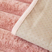 Non-Slip Sofa Cover – Velvet Ribbed – Soft Blush