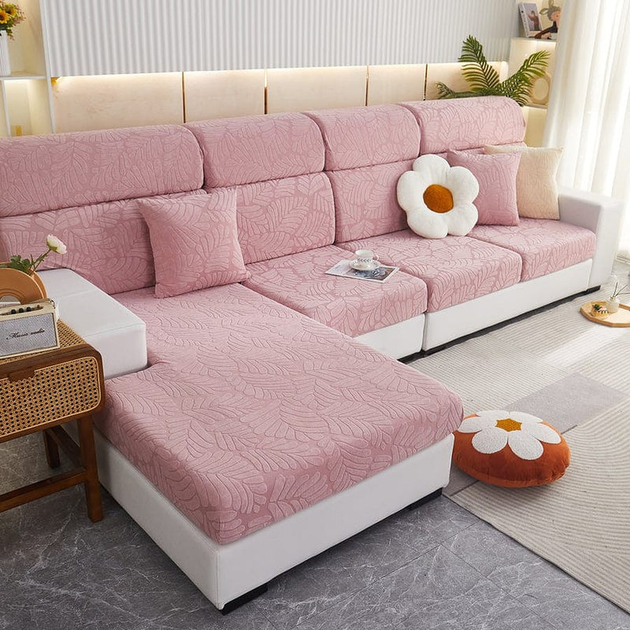 Sofa Cushion Cover – Bubble Plush – Soft Blush