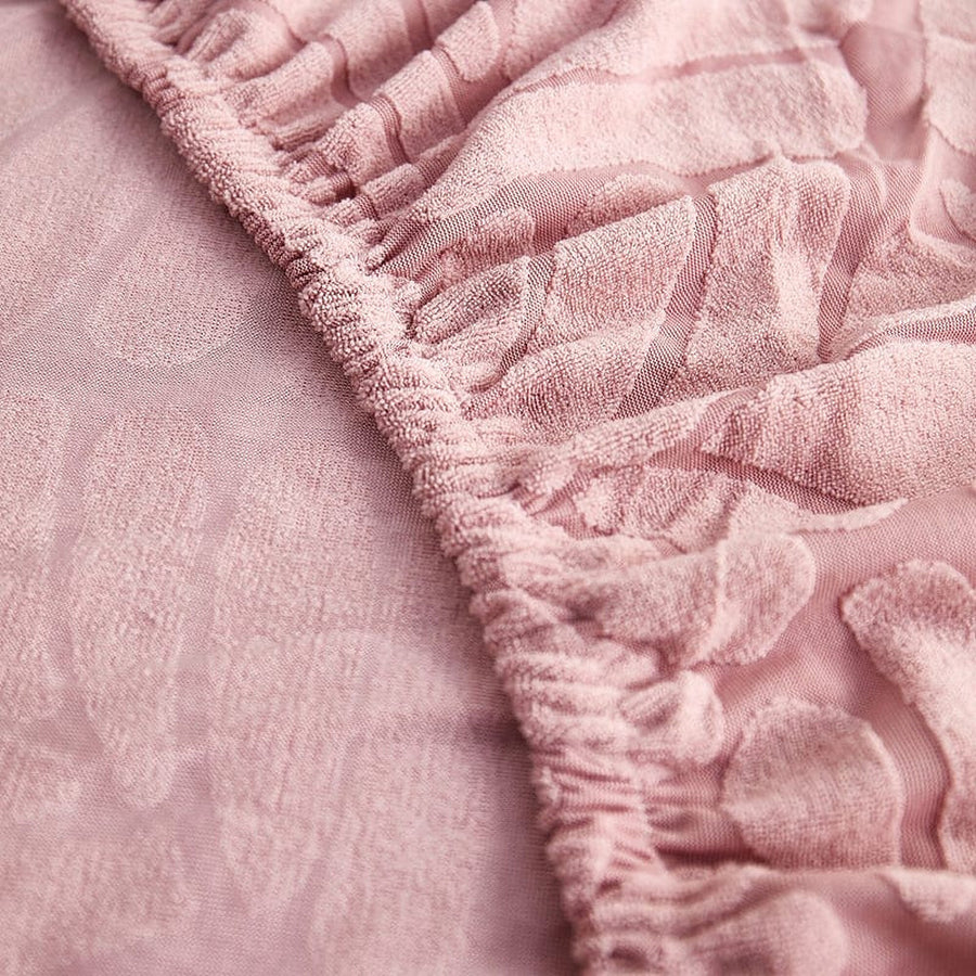 Sofa Cushion Cover – Bubble Plush – Soft Blush