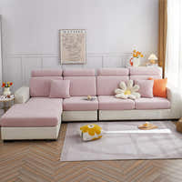 Sofa Cushion Cover – Corduroy Knit – Soft Blush
