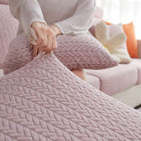 Sofa Cushion Cover – Corduroy Knit – Soft Blush