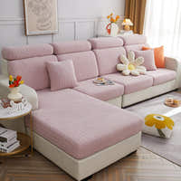 Sofa Cushion Cover – Corduroy Knit – Soft Blush