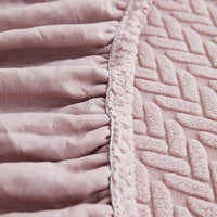 Sofa Cushion Cover – Corduroy Knit – Soft Blush
