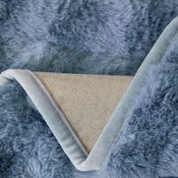 Non-Slip Sofa Cover – Velvet Bubble – Stormy Blue