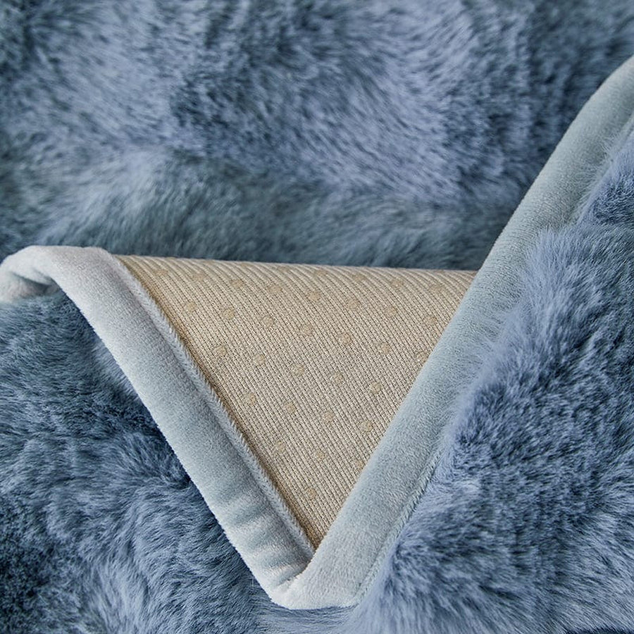 Non-Slip Sofa Cover – Velvet Bubble – Stormy Blue