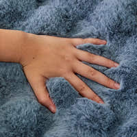 Non-Slip Sofa Cover – Velvet Bubble – Stormy Blue