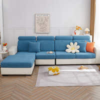 Sofa Cushion Cover – Corduroy Knit – Stormy Blue
