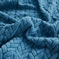 Sofa Cushion Cover – Corduroy Knit – Stormy Blue