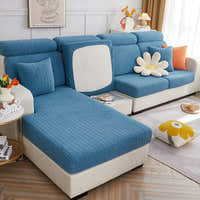 Sofa Cushion Cover – Corduroy Knit – Stormy Blue
