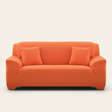 Sofa Cover – Plain Stretch – Terracotta