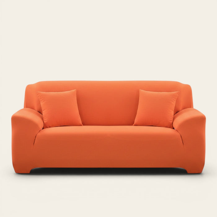 Sofa Cover – Plain Stretch – Terracotta