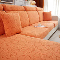 Sofa Cushion Cover – Plain Stretch – Terracotta