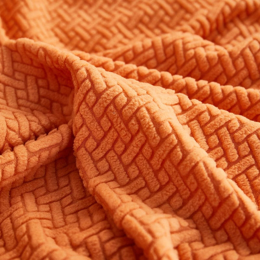 Sofa Cushion Cover – Velvet Plush – Terracotta