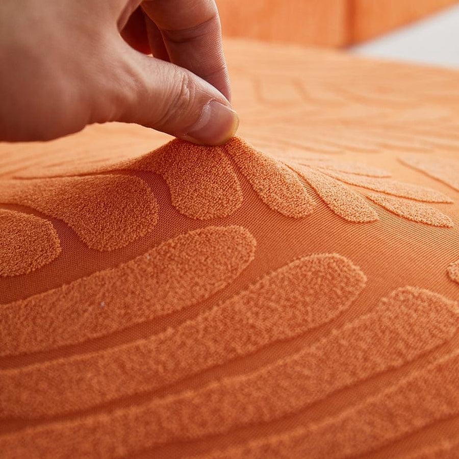 Sofa Cushion Cover – Corduroy Knit – Terracotta