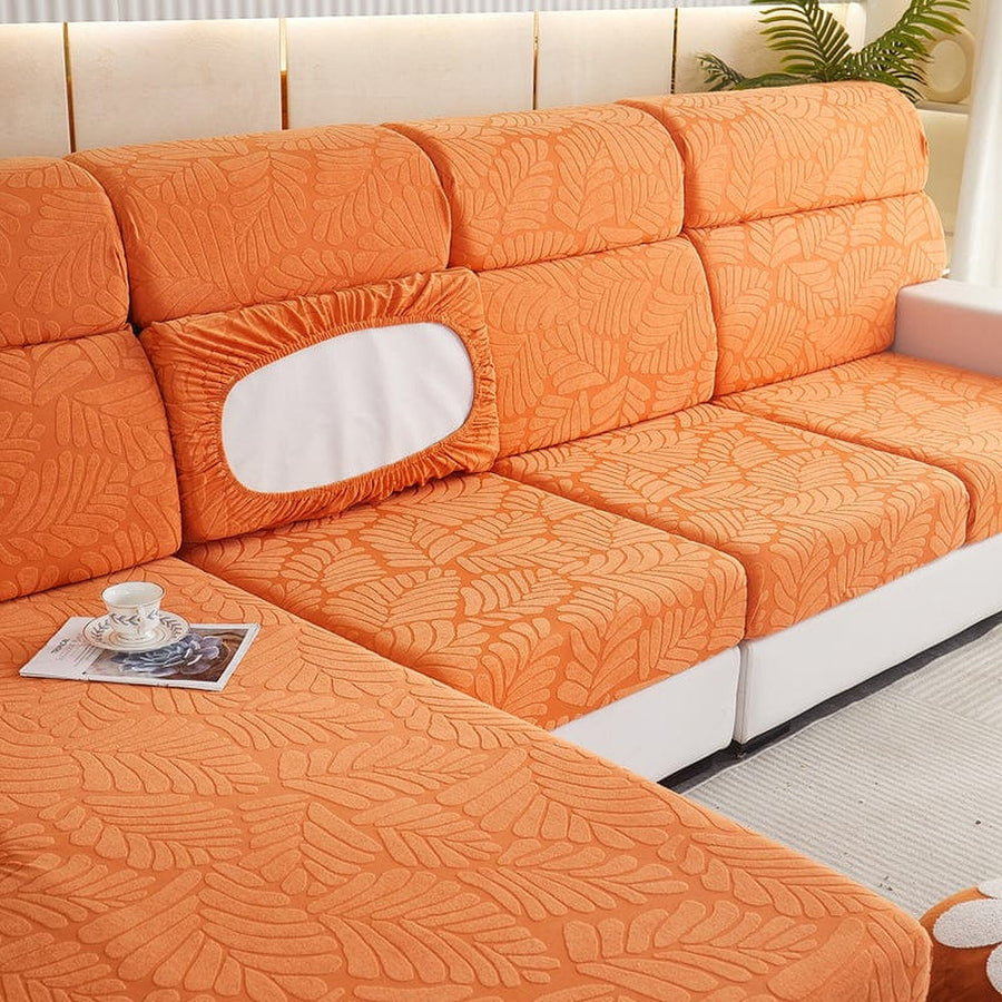 Sofa Cushion Cover – Corduroy Knit – Terracotta