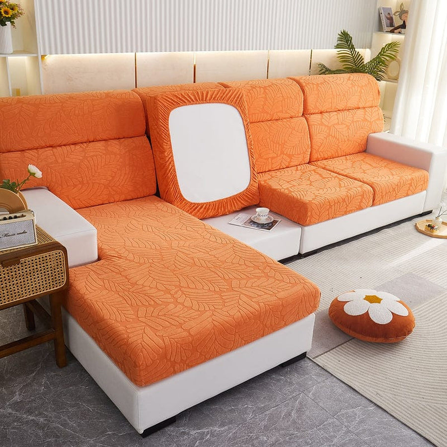 Sofa Cushion Cover – Corduroy Knit – Terracotta