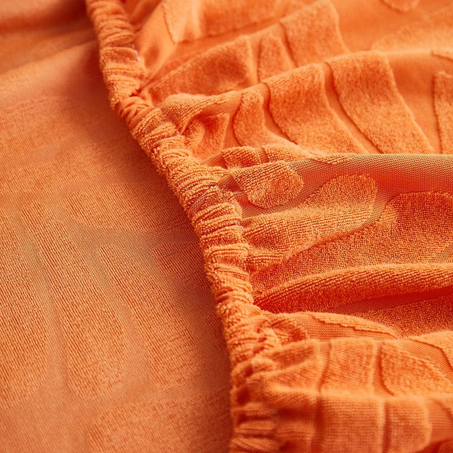 Sofa Cushion Cover – Corduroy Knit – Terracotta
