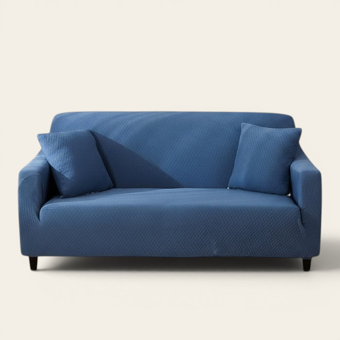 Sofa Cover – Quilted – Stormy Blue