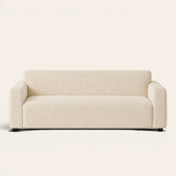 Cream Beige Quilted Waffle sofa cover on a plain studio background