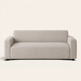Pearl Grey Quilted Waffle sofa cover on a plain studio background, view 3