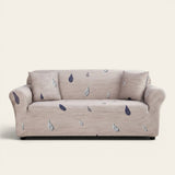 Sofa Cover – Raindrop Print – Bouclé Sand