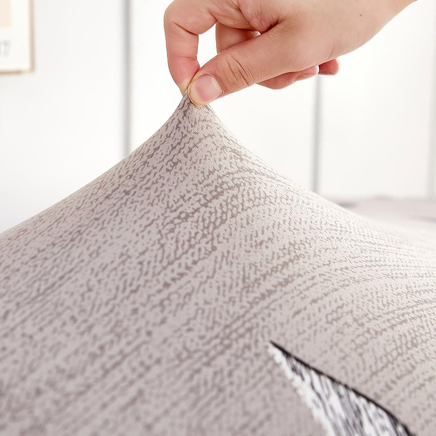 Sofa Cover – Raindrop Print – Bouclé Sand