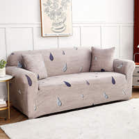 Sofa Cover – Raindrop Print – Bouclé Sand