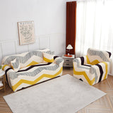 Sofa Cover – Sketch Zigzag – Ivory Cream