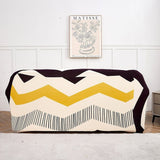 Sofa Cover – Sketch Zigzag – Ivory Cream