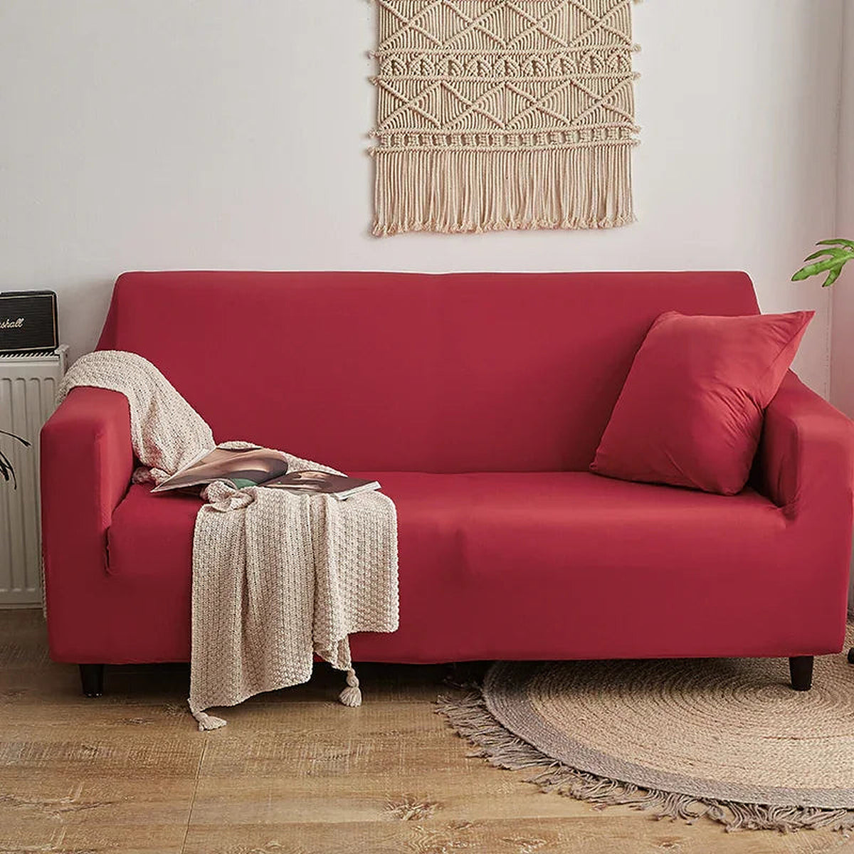 Sofa Cover – Smooth – Bordeaux