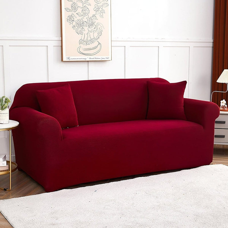 Sofa Cover – Smooth Bright – Bordeaux