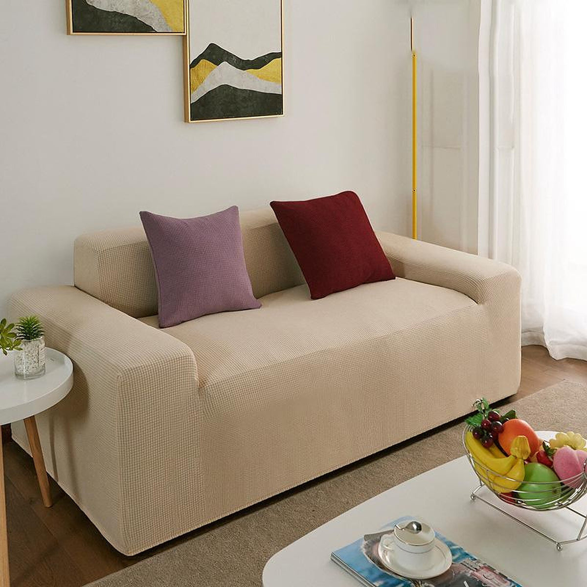 Sofa Cover – Smooth – Bouclé Sand