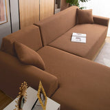 Sofa Cover – Smooth Sectional – Caramel