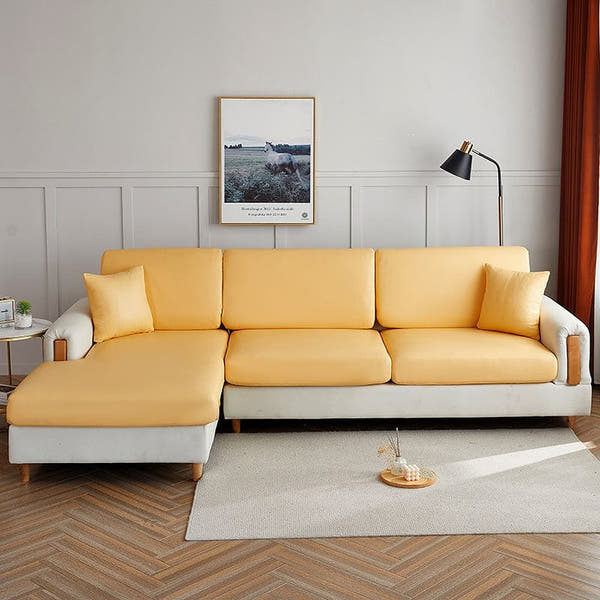 Sofa Cushion Cover – Plain Stretch Wide – Honey
