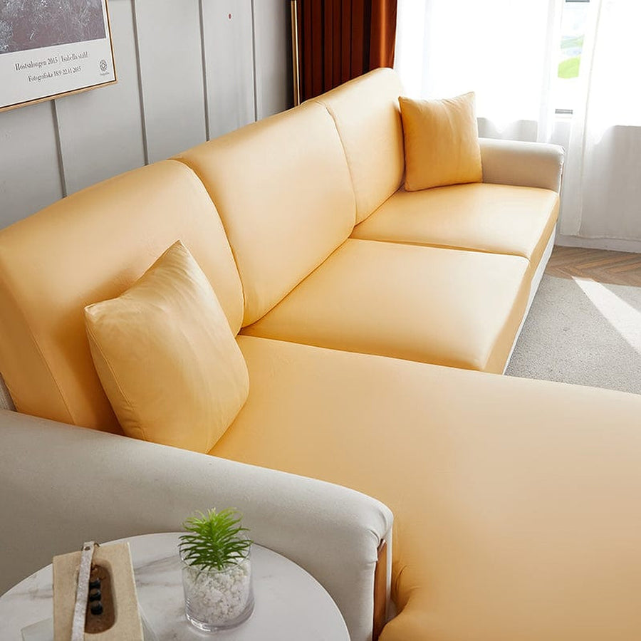 Sofa Cushion Cover – Plain Stretch Wide – Honey