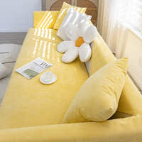 Non-Slip Sofa Cover – Plain Stretch – Honey
