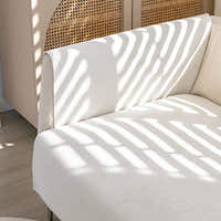 Non-Slip Sofa Cover – Plain Stretch – Ivory Cream