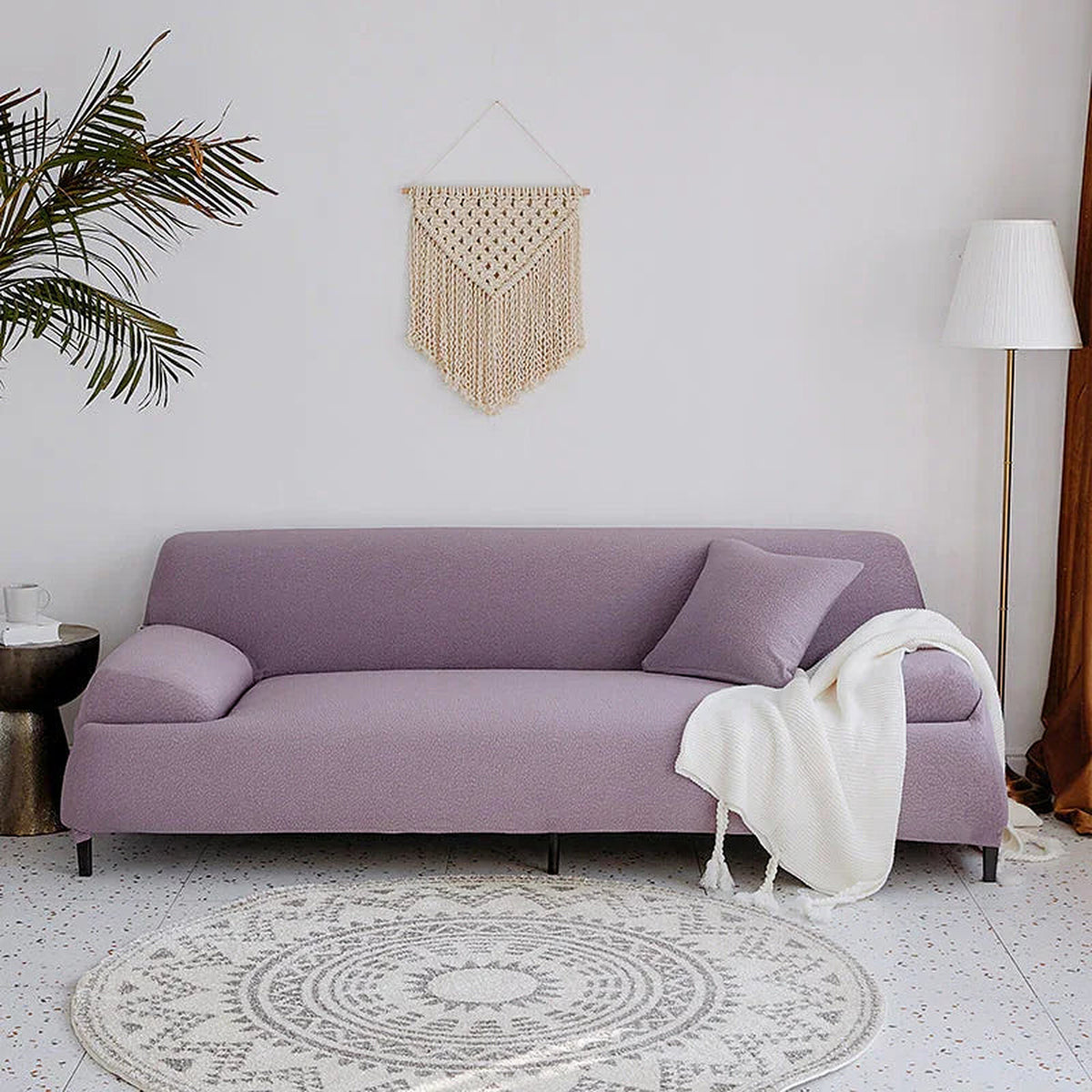 Sofa Cover – Smooth – Lavender Mist