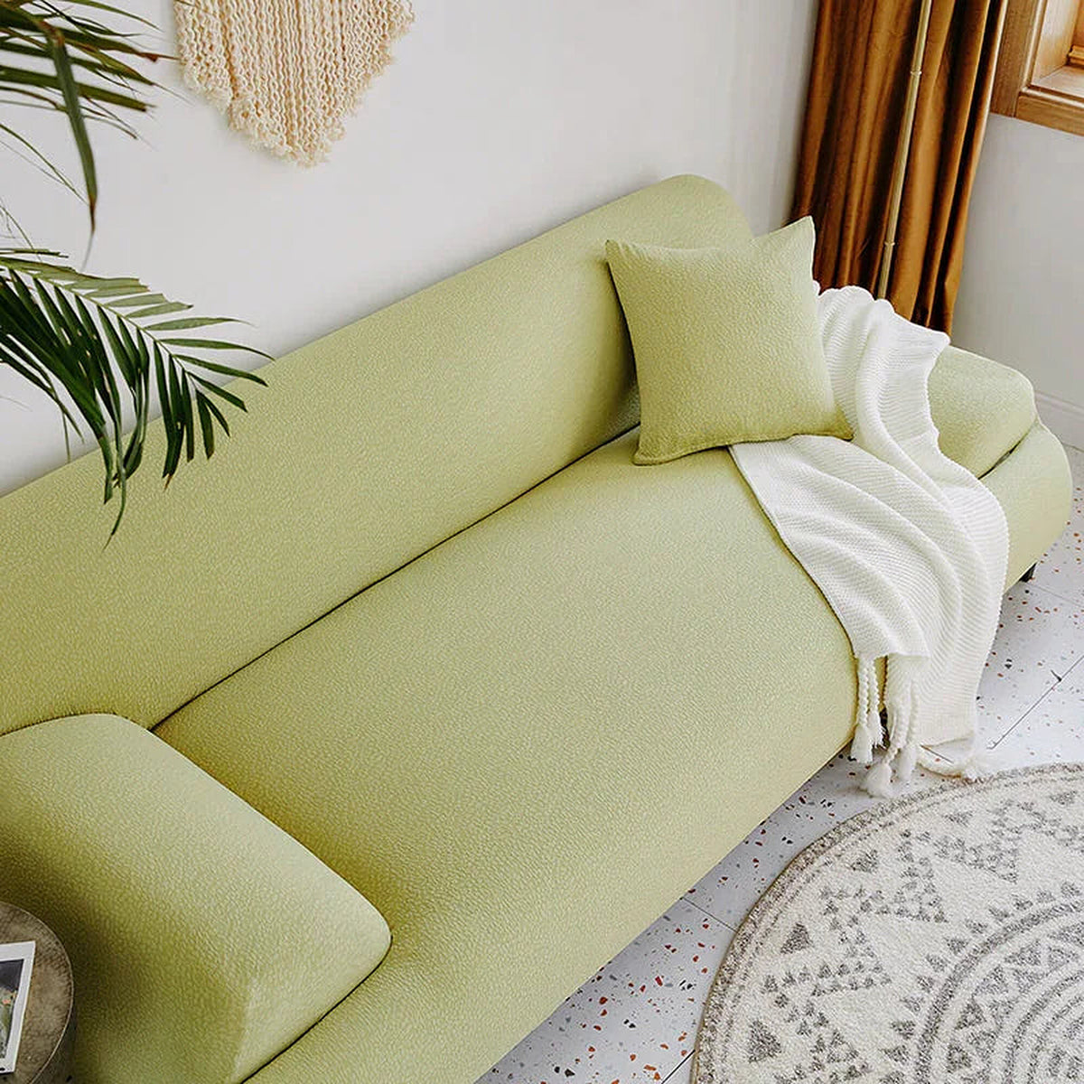 Sofa Cover – Smooth – Lime Mist