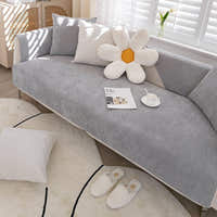 Non-Slip Sofa Cover – Plain Stretch Wide – Pearl Grey