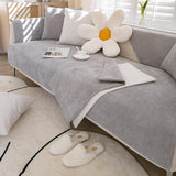 Non-Slip Sofa Cover – Plain Stretch Wide – Pearl Grey