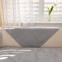 Non-Slip Sofa Cover – Plain Stretch Wide – Pearl Grey