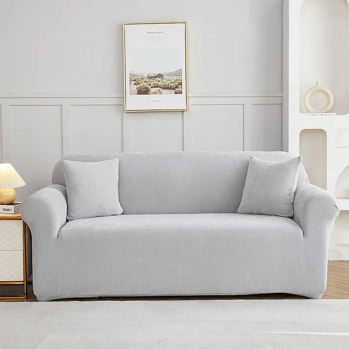 Sofa Cover – Smooth – Pearl White