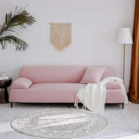 Sofa Cover – Smooth – Soft Blush