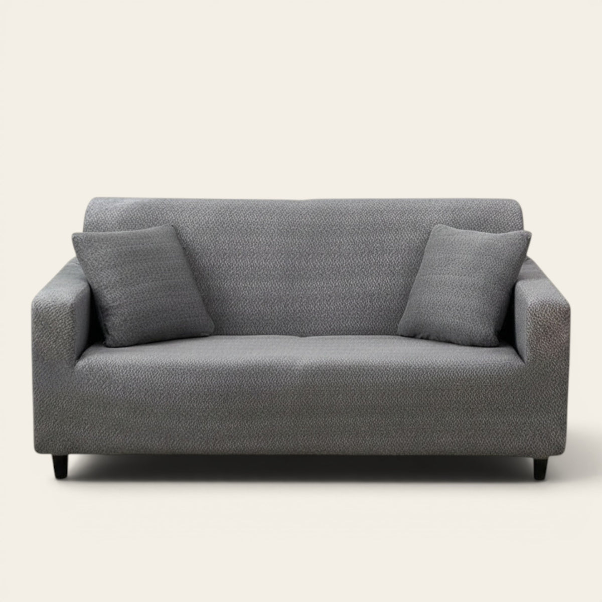 Sofa Cover – Spotted – Pearl Grey