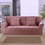 Sofa Cover – Subtle Leaves – Soft Blush