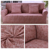 Sofa Cover – Subtle Leaves – Soft Blush