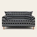 Sofa Cover – Tribal Aztec – Ink Black