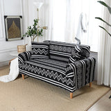 Sofa Cover – Tribal Aztec – Ink Black